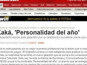 diarios MARCA hacen Kaká ´Premio personalidad año´ como evangélico
