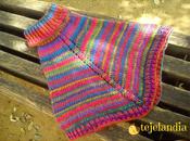 Poncho arcoiris fácil sencillo