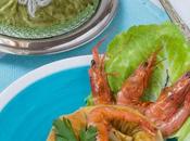 Espirales pasta filo gambas محنشة بالقمرون والشعرية